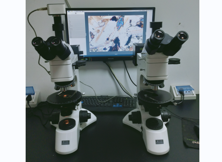 透反射偏光显微镜300型实际效果